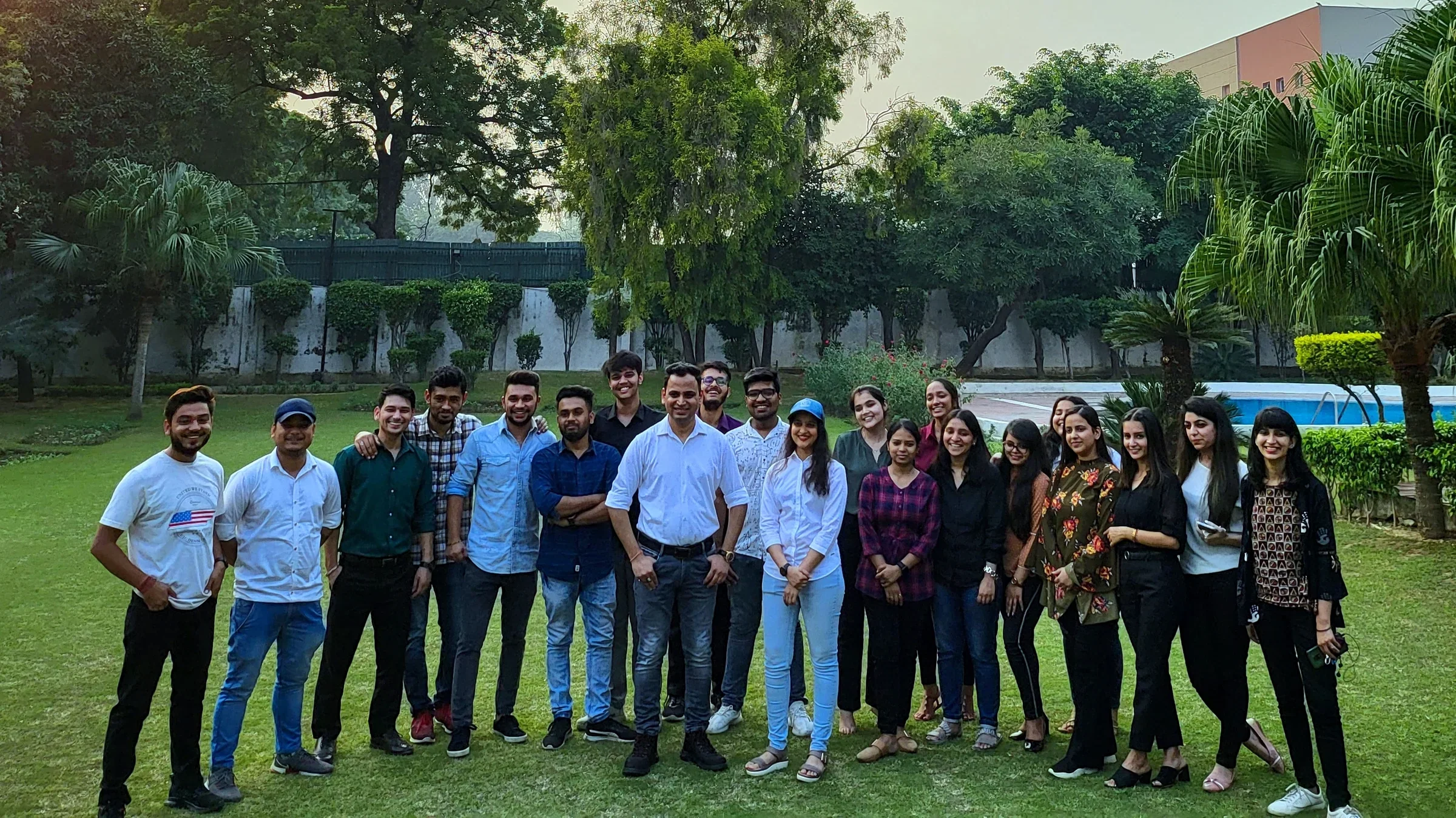 Lithvik Mukesh Sharma is photographed with Dr. Jyoti Kush and the CryptoMize field team