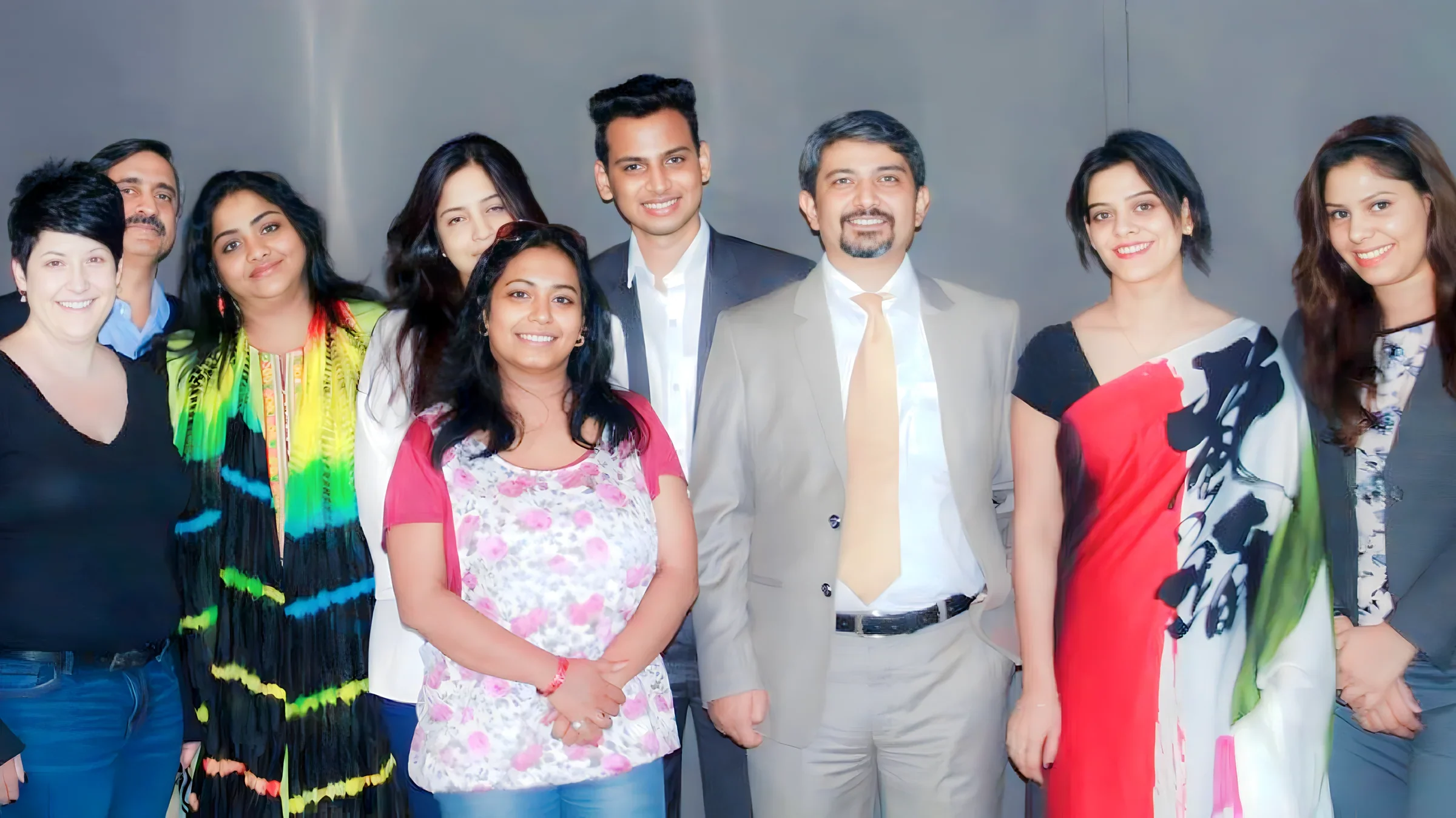 Lithvik Mukesh Sharma is photographed with the international Business Network